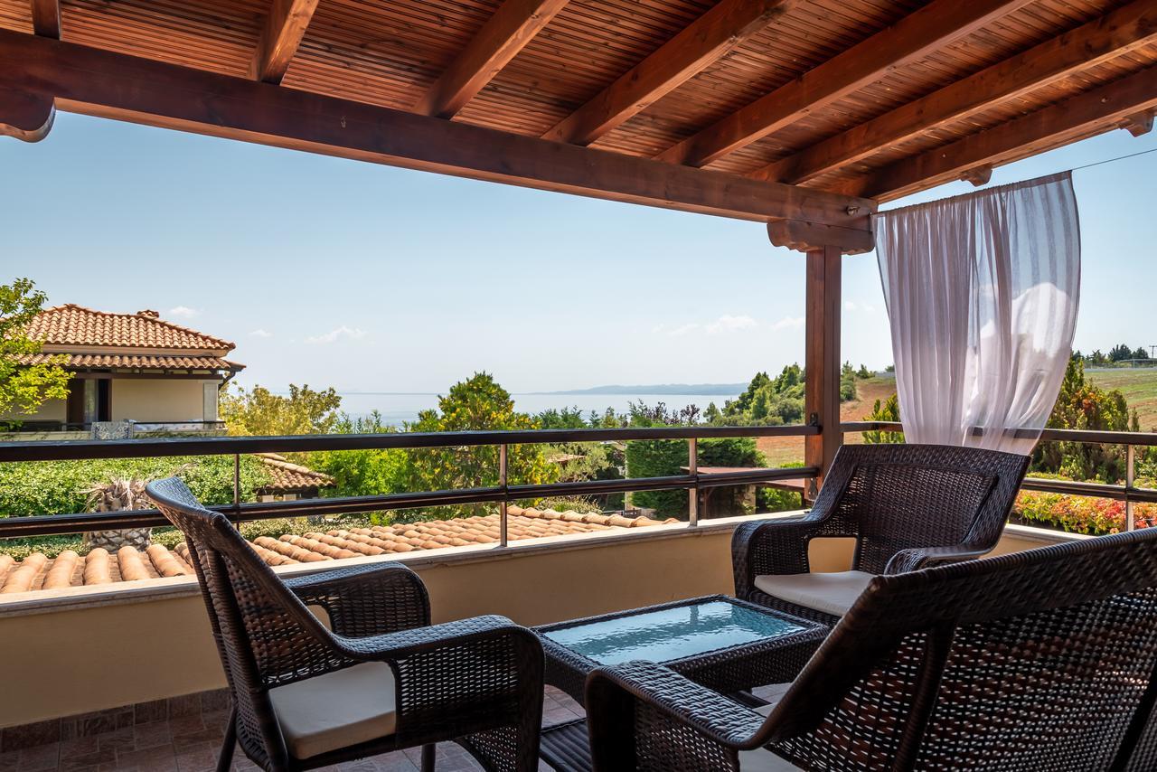 Blue Thea Luxury Villa In Afitos Ngoại thất bức ảnh