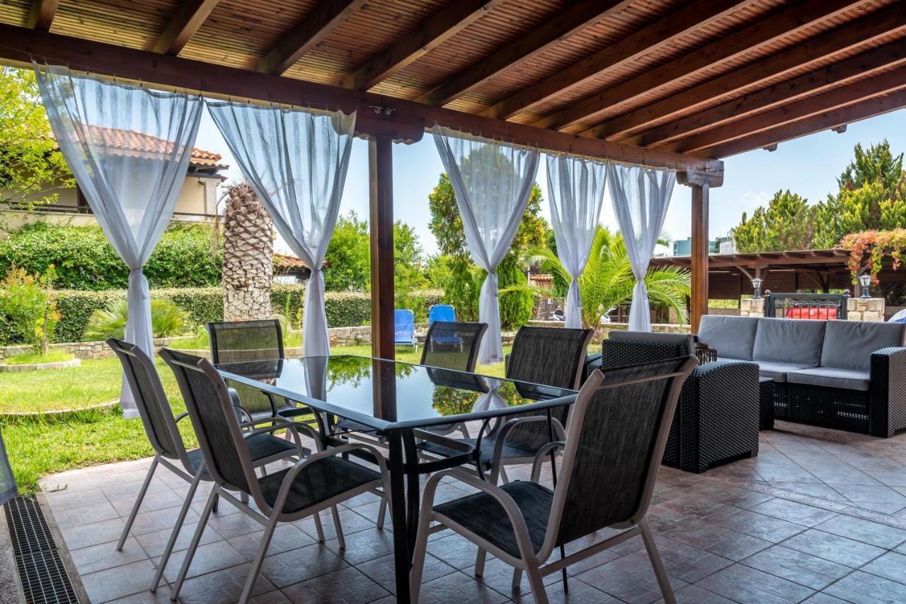 Blue Thea Luxury Villa In Afitos Ngoại thất bức ảnh