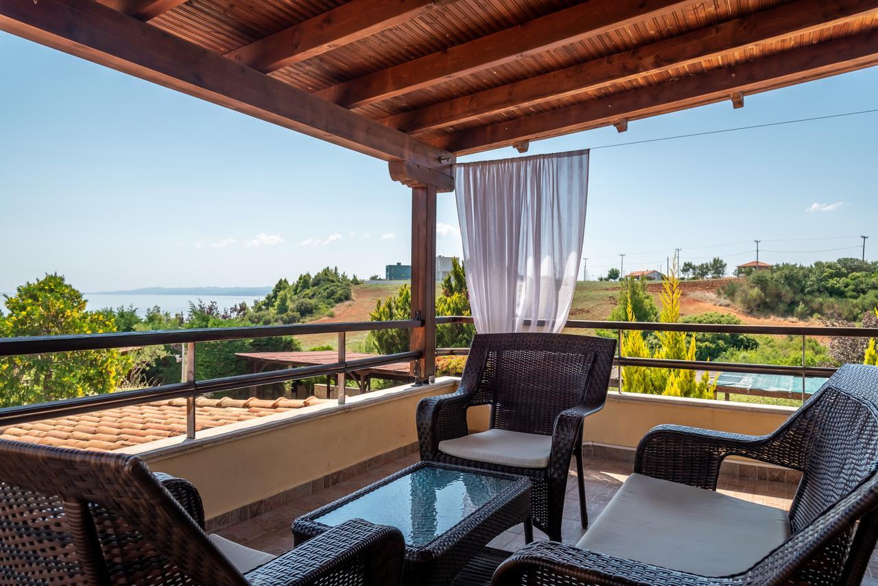 Blue Thea Luxury Villa In Afitos Ngoại thất bức ảnh